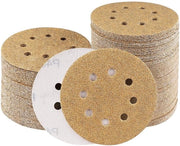 Schijf di abrasione premium, 100 pezzi, carta abrasiva con nastro adesivo, 125 mm, 8 giri, per macchina da raschiare eccentrica