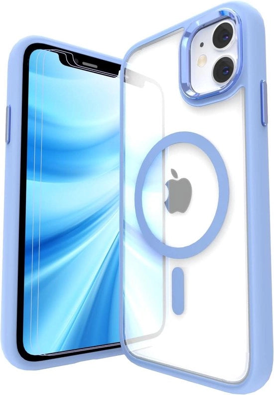 Hoes Premium per iPhone 11/XR - Transparente - Resistente ai graffi - Resistente agli urti - Incluso 2 pellicoli protettive