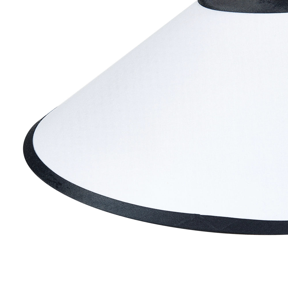 Lampada a sospensione bianco naturale nero rattan paralume in poliestere illuminazione boho