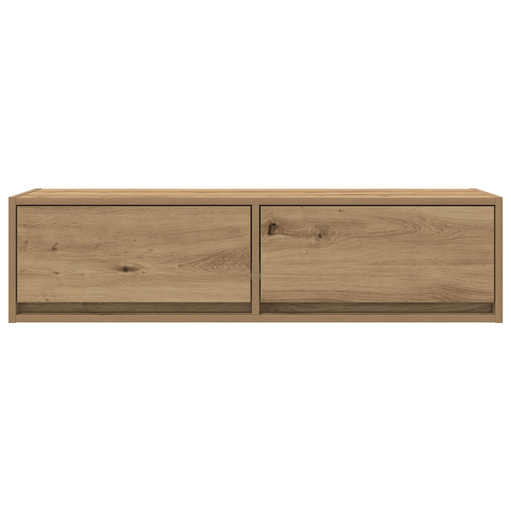 Mobile TV  in rovere artigianale 100x31x25,5 cm in legno ingegnerizzato
