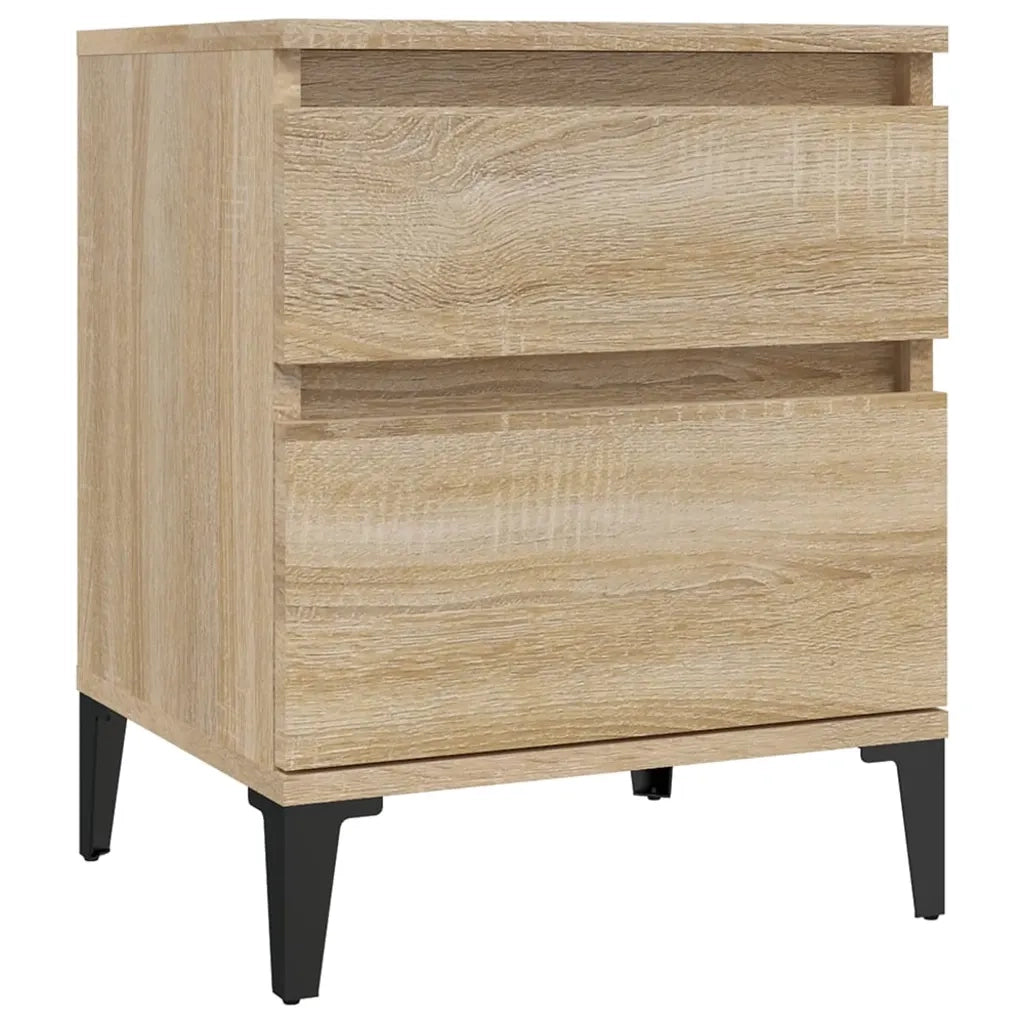 Comodini 2 pz Rovere Sonoma 40x35x50 cm 821849
