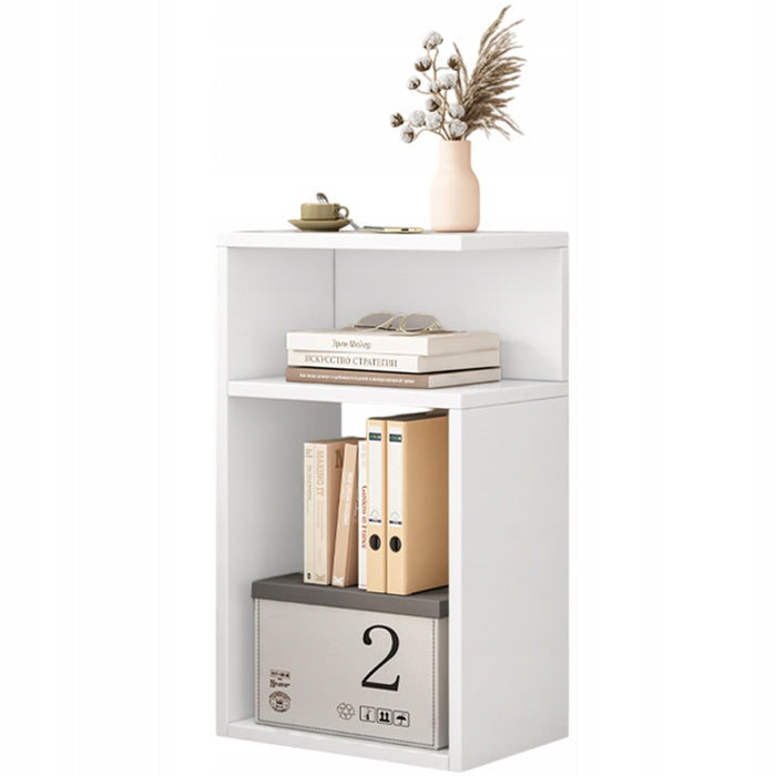 Comodino per camera da letto tavolino loft bianco salotto moderno 50 cm