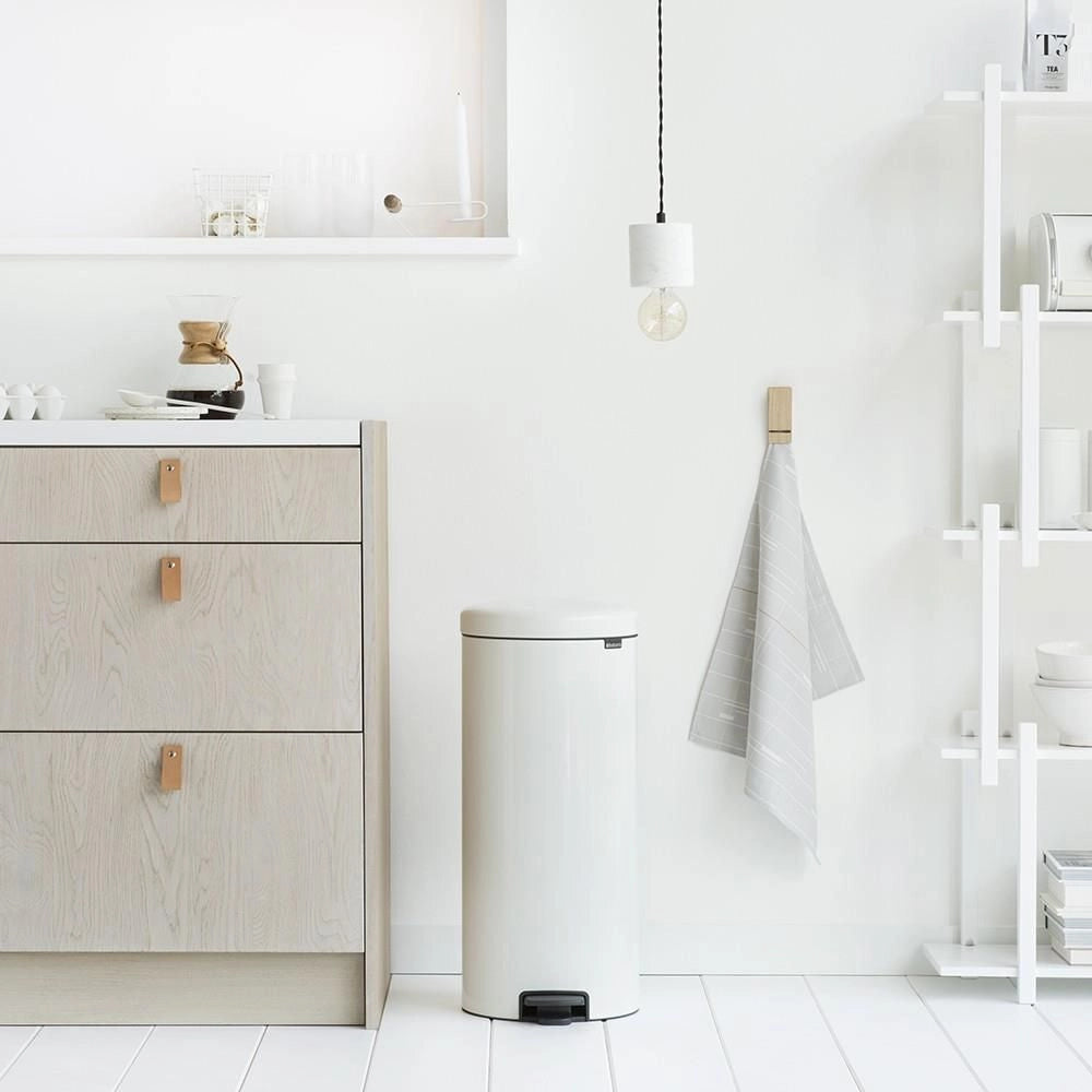 Brabantia Pedal Bin newIcon Rotondo Bianco