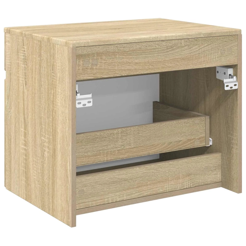 Mobiletto da Bagno a Muro Rovere Sonoma 59 x 44,5 x 50 cm 890634