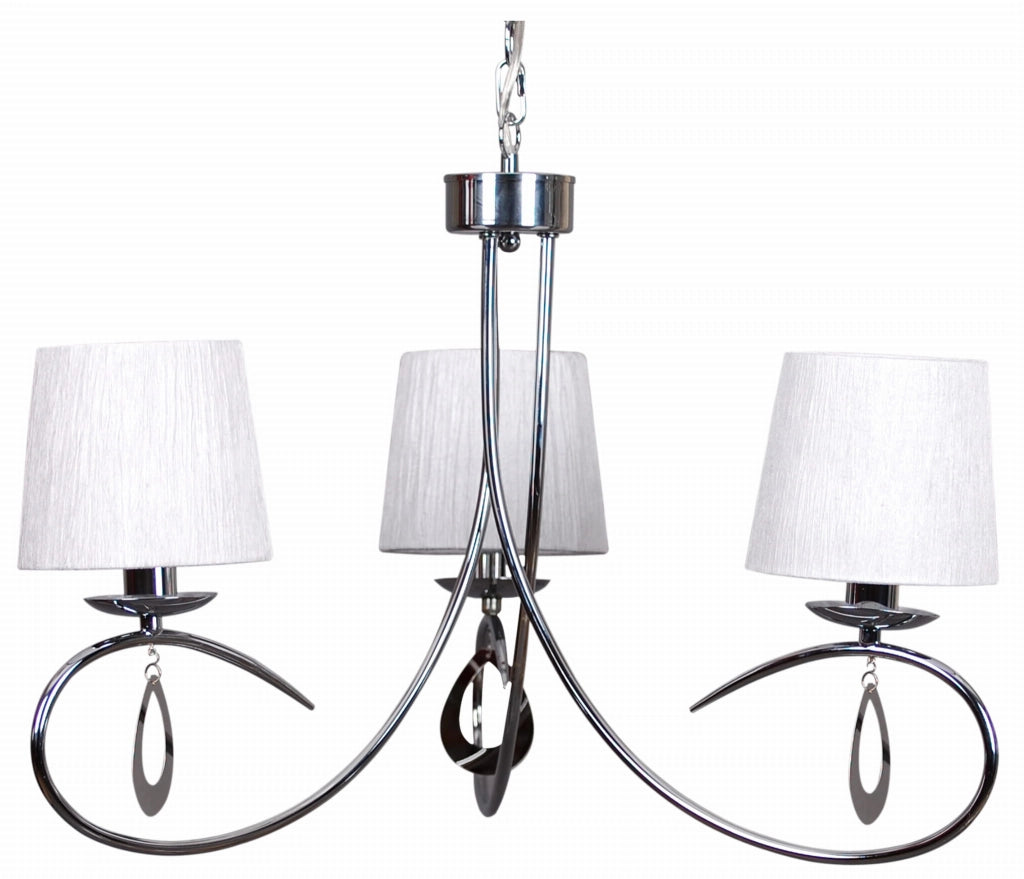 Lampadario Candellux Arnika 33-21663 cromo bianco 3xE14