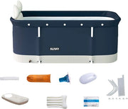 Bacino da bagno pieghevole in plastica - trasportabile e portatile - supporto PVC per piccole docce - adulti e bambini - 120 x 55 x 50 cm.