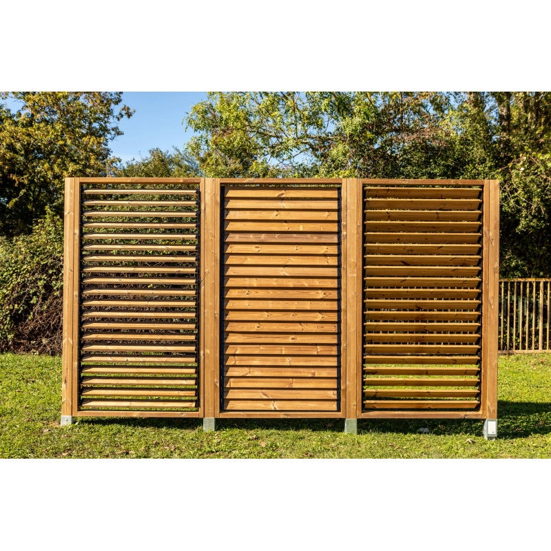 Palo in legno termo-trattato per frangivista da giardino – 220 cm – certificato PEFC – TVT290 Foresta
