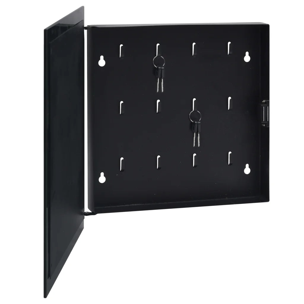 Cassetta Portachiavi con Lavagna Magnetica Nera 35x35x4 cm 322777