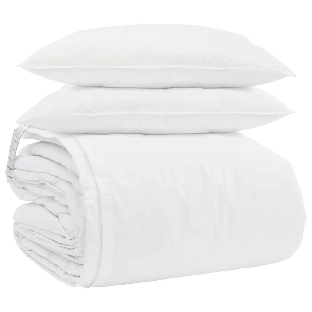 Set di Piumoni con cuscino 3 pcs Bianco Piuma d'anatra 3377217