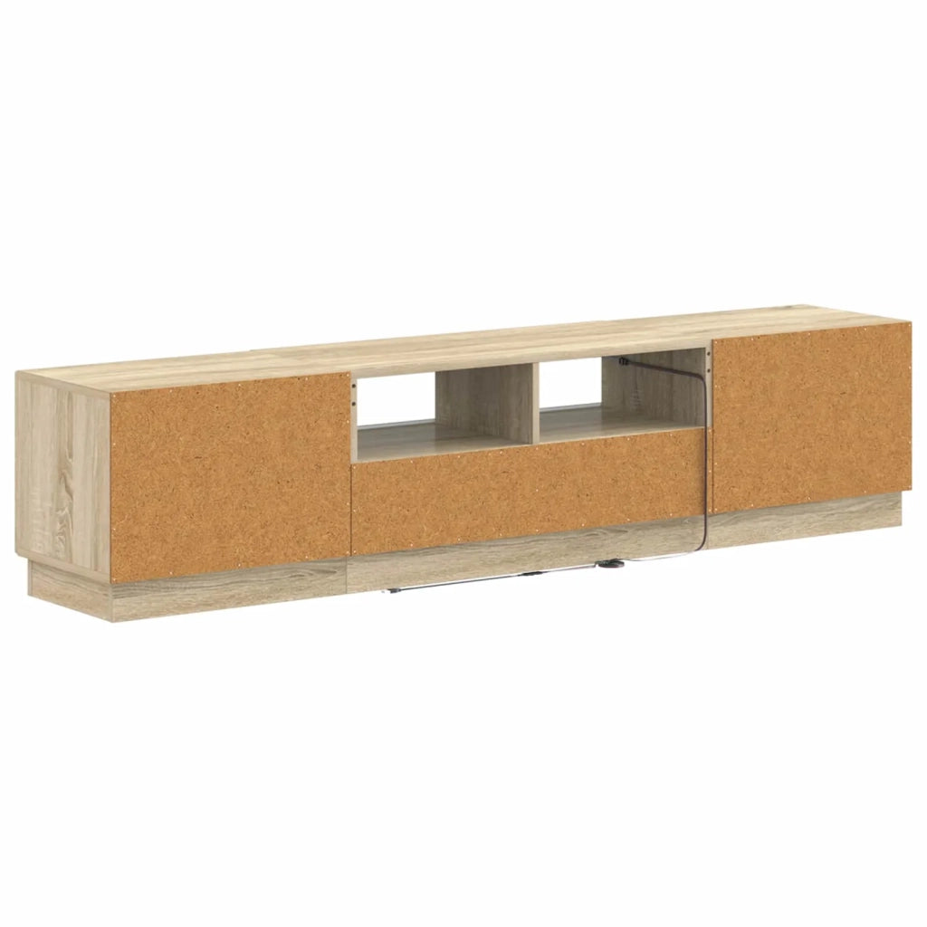 Mobile TV LED a 5 pezzi Rovere Sonoma Legno ingegnerizzato 3416840