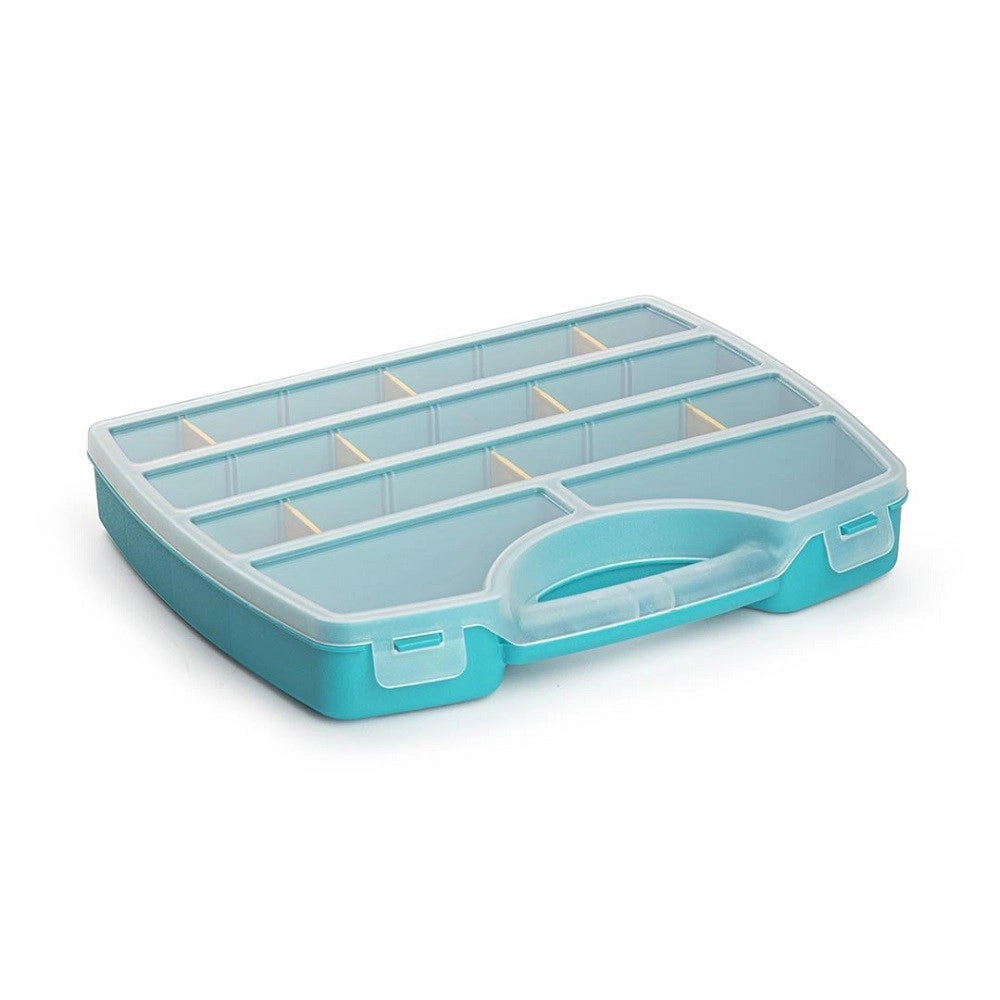 Trade Shop - Valigetta Milleusi Mercury Scomparti 25,5x21x4 Cm In Plastica 11663 Vari Colori -