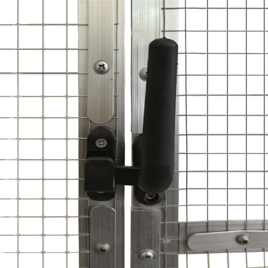 Voliera Argento 1,79x3x1,85 m in Alluminio CFW7905221