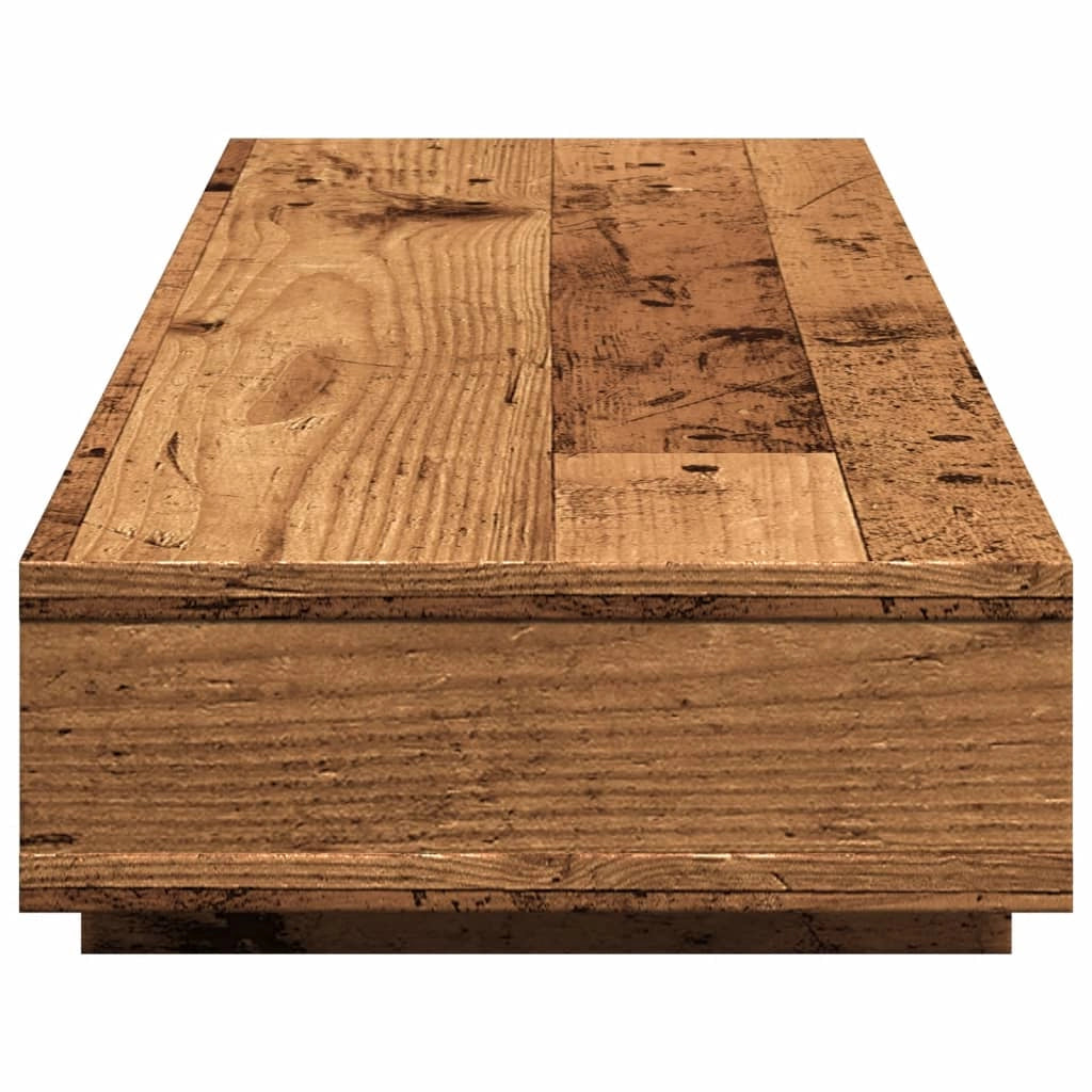 Supporto per monitor mobile da scrivania legno vecchio 100 x 27 x 15 cm legno ingegnerizzato marrone 02_0045006