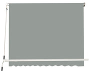 Tenda da Sole a Caduta con Bracci 245x245 cm Grigio