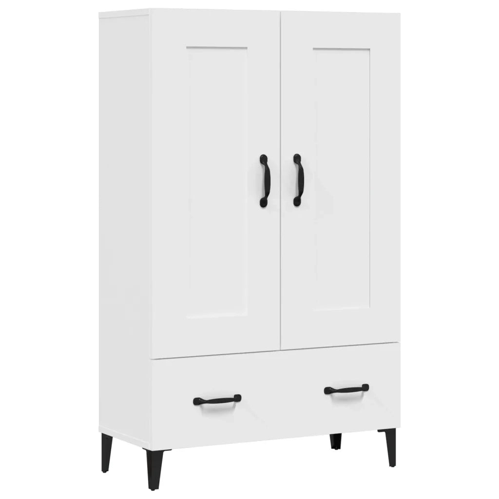 Credenza Bianca 70x31x115 cm in Legno Ingegnerizzato 812573