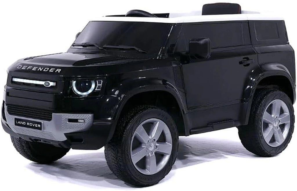 Macchina Elettrica per Bambini Licenza Ufficiale Land Rover Defender 12V 7Ah Nero