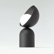 Lampada da tavolo Boto in acciaio nero opaco