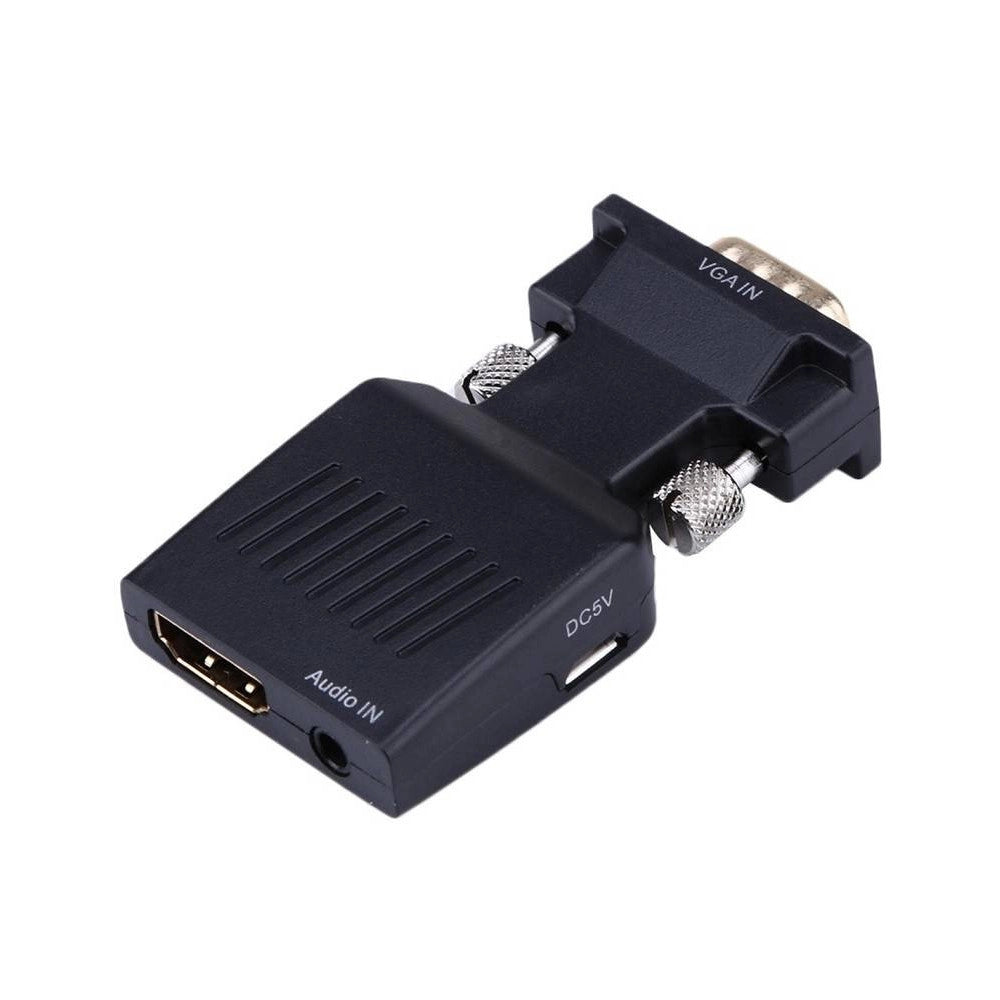 Trade Shop - Convertitore Adattatore Video Da Presa Vga Maschio A Hdmi Femmina Audio Vga-hd227 -