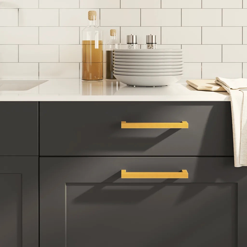 Maniglie per Mobili 10 pz Oro 160mm in Acciaio Inox CFW6230952