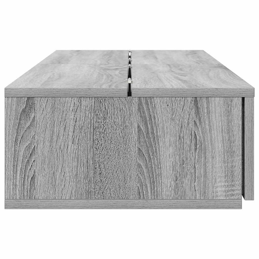 Scrivania studio Sonoma grigio 130 x 40 x 19,5 cm 8006681