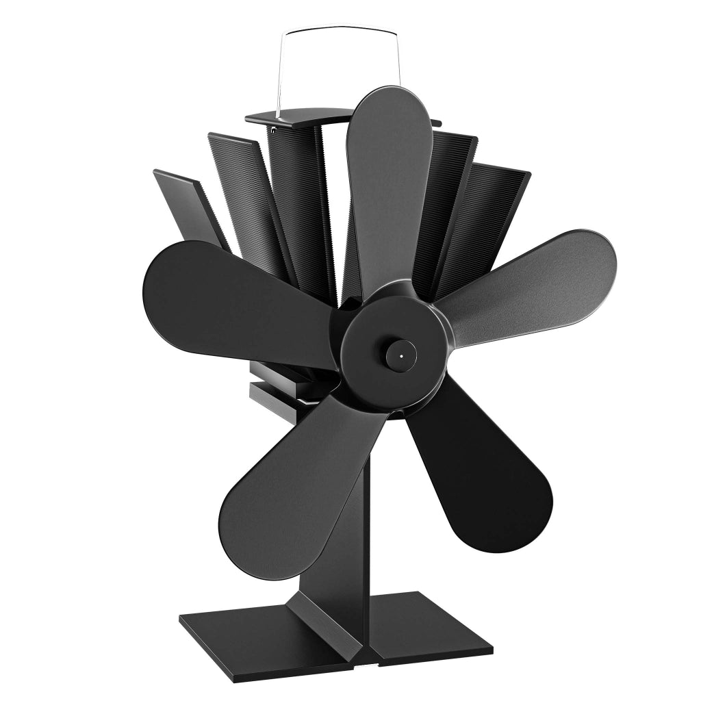 Ventilatore per stufa a legna camino, Ventola con 5 pale, 70-350 °C, funzionamento senza elettricità