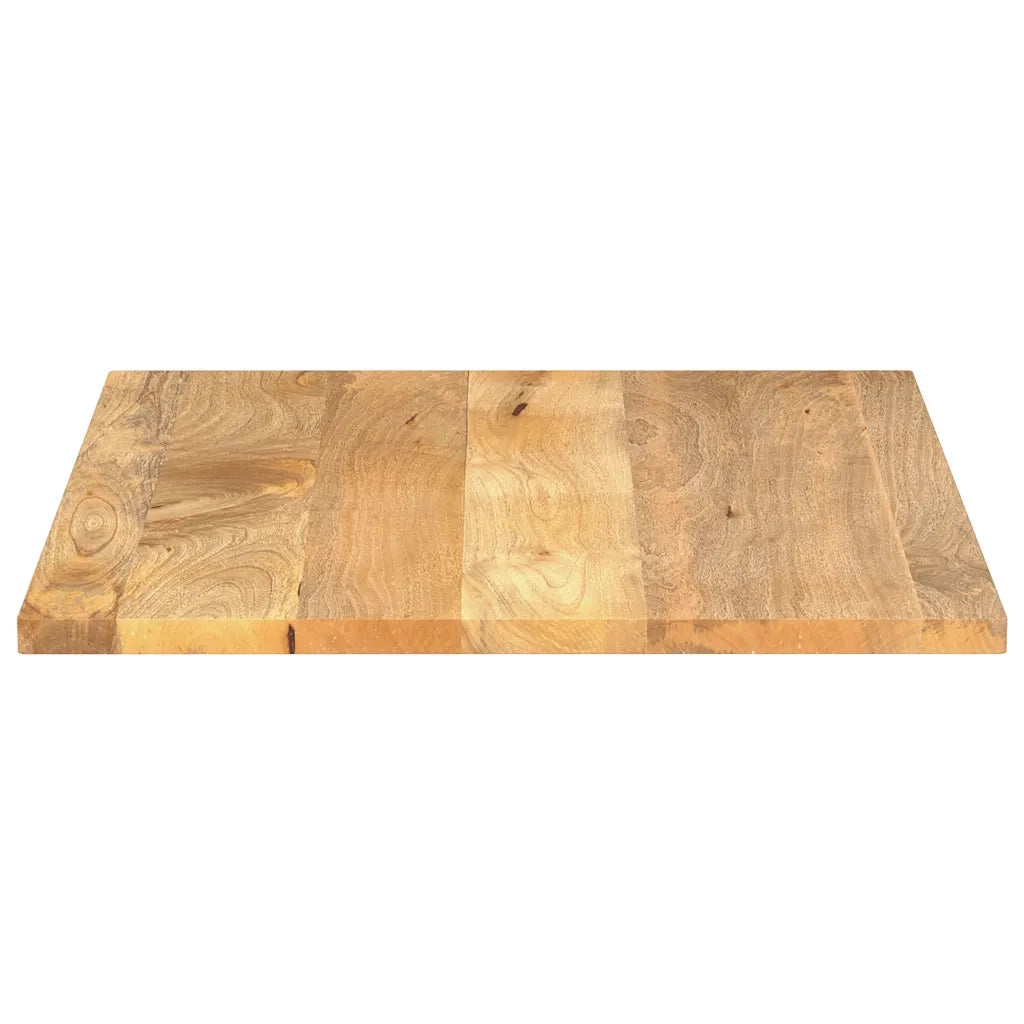 Piano per Tavolo 100x80x2,5cm Rettangolare Legno Massello Mango 371482