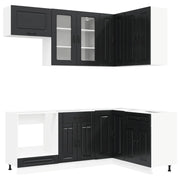 Unità Cucina KALMAR 8 pcs Nero Legno ingegnerizzato 3438448