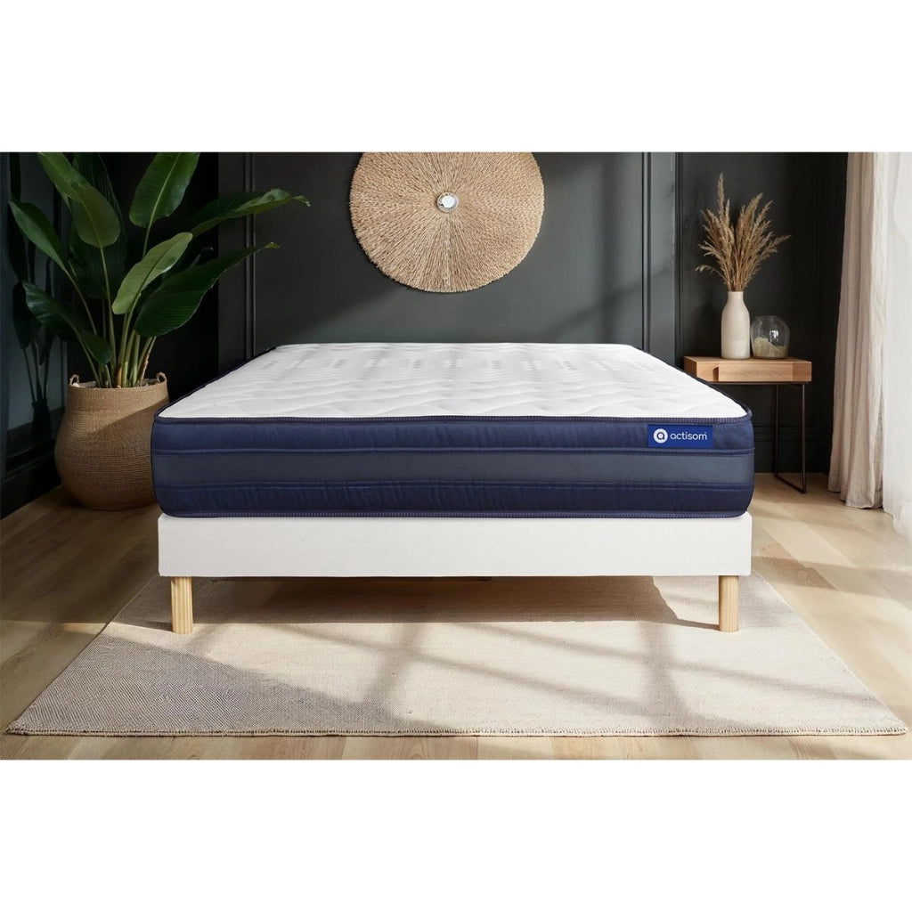 Kit rete e materasso Actiflex tech 130x190cm - Spessore : 24cm - Molle insacchettate e memory foam- molto rigido
