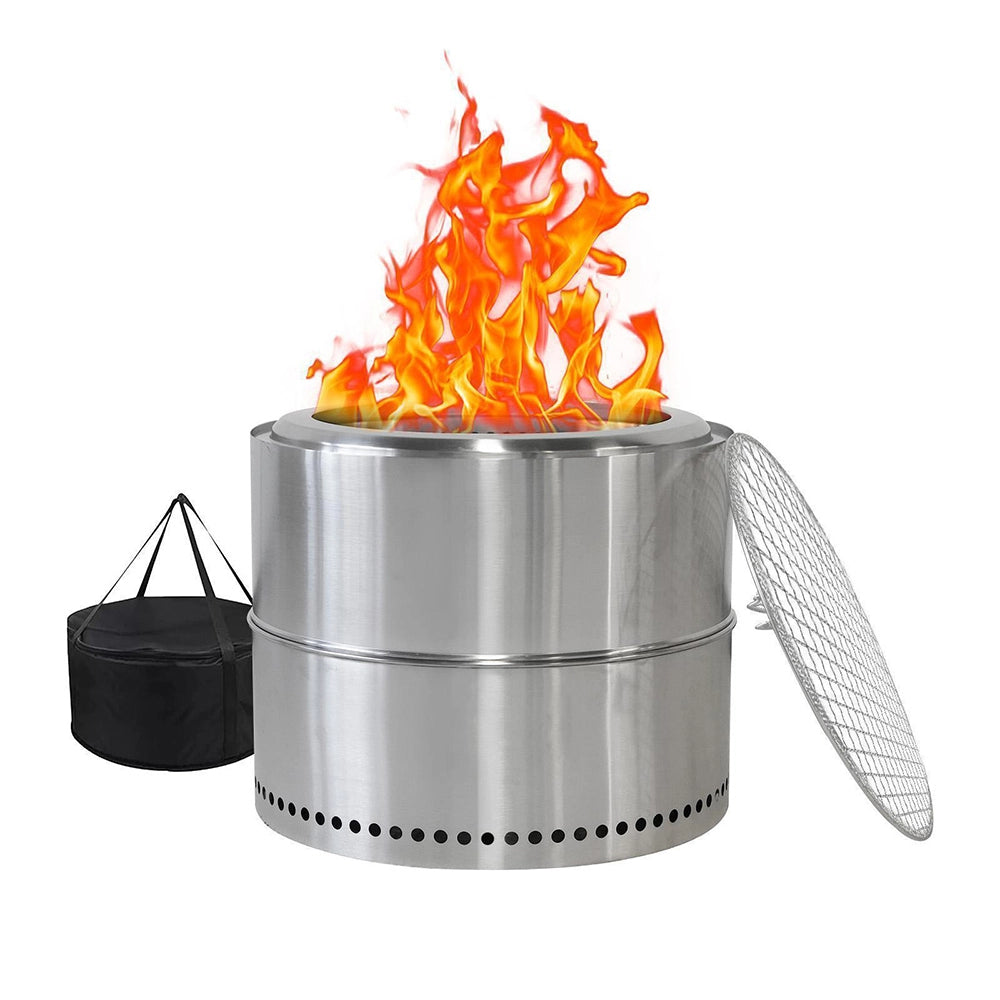 Foyer barbecue inox portable - Xylo - avec cendrier