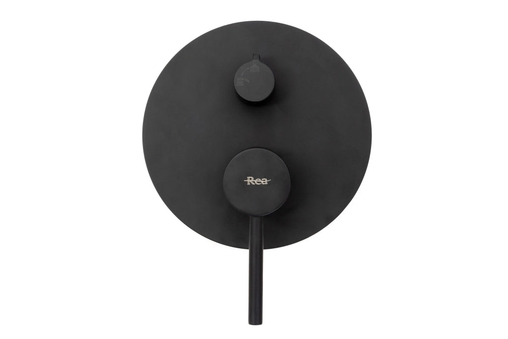 Set Doccia Da Incasso Rea Lungo Black + Box