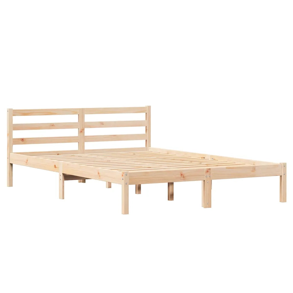 Struttura del letto Marrone 215,5 x 145,5 x 69,5 cm 869766