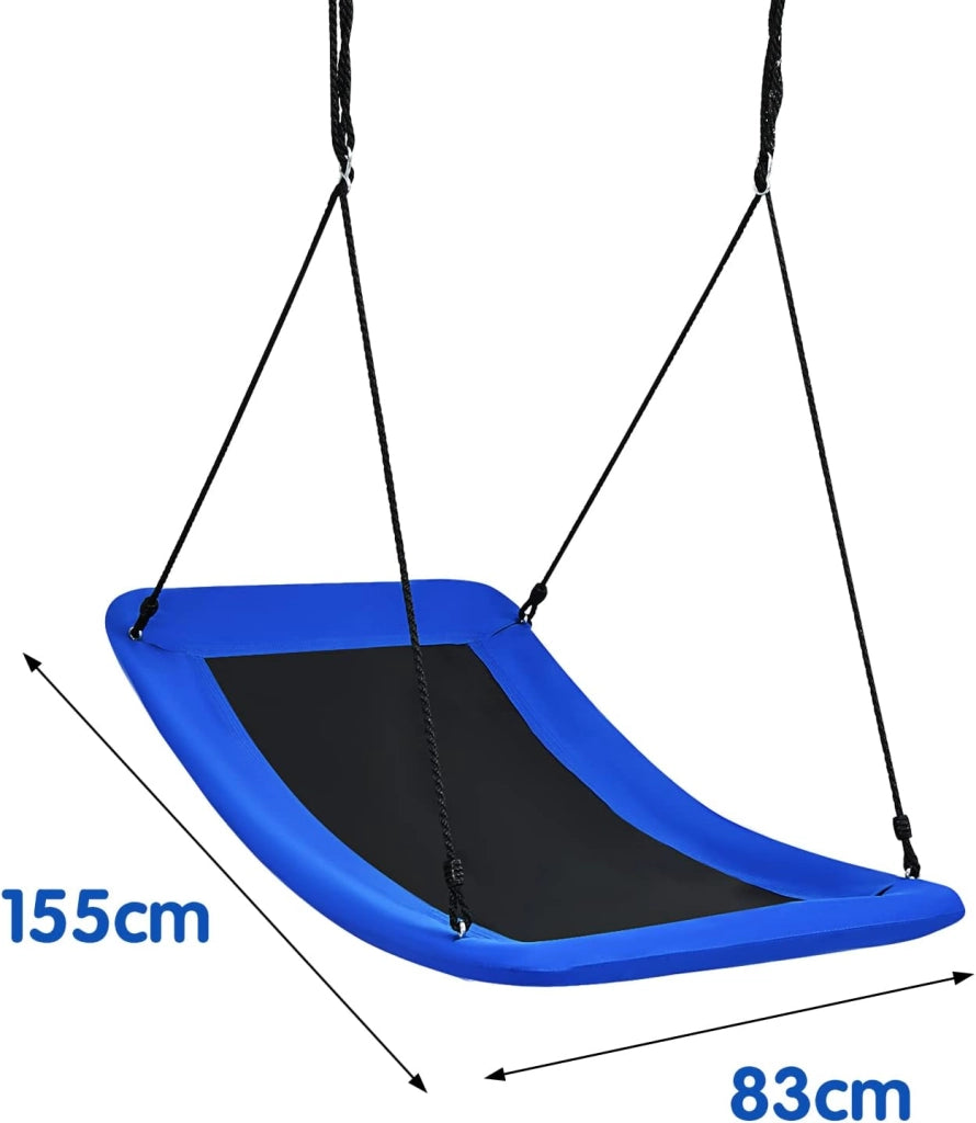 Altalena da Giardino per Bambini, Con Telaio in Metallo, Regolabile in Altezza, Carico Fino a 150 kg, Ideale per Parco, Parco Giochi, Cortile, 80 x 150 cm (Multicolore)