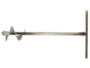 TRIVELLA MANUALE CON ELICA  ø mm.100, asta tubolare ø cm.3x100h.    IL CAMPO