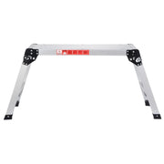 Scala pieghevole portatile 110,5 x 40,5 cm portata 150 kg massima sicurezza alluminio argento 20_0021041
