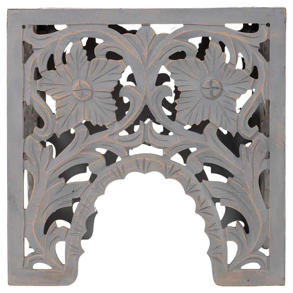 Tavolino in legno bianco fatto a mano 45x45x45h