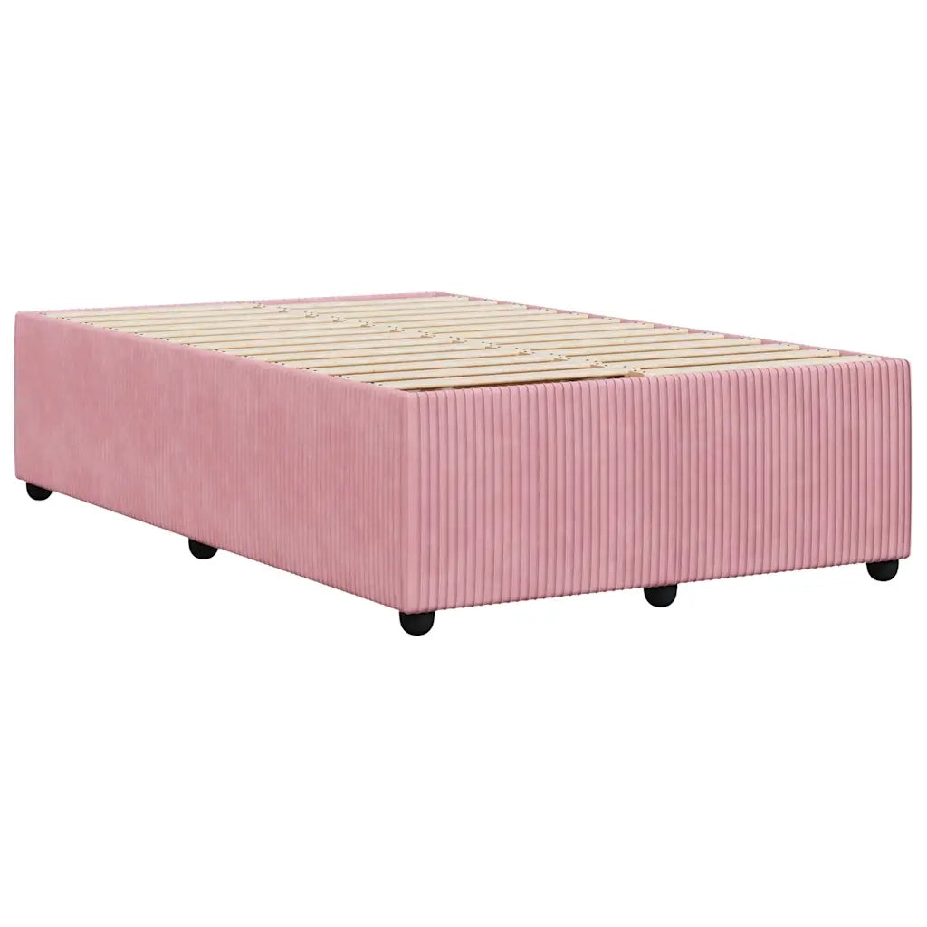 Giroletto senza Materasso Rosa 120x190 cm Velluto