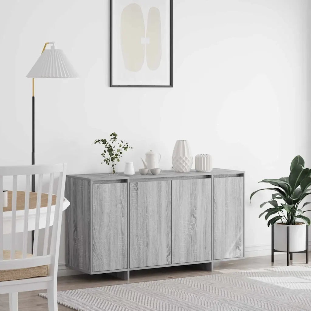 Credenza Grigio Sonoma 135 x 41 x 75 cm Legno multistrato 3333891