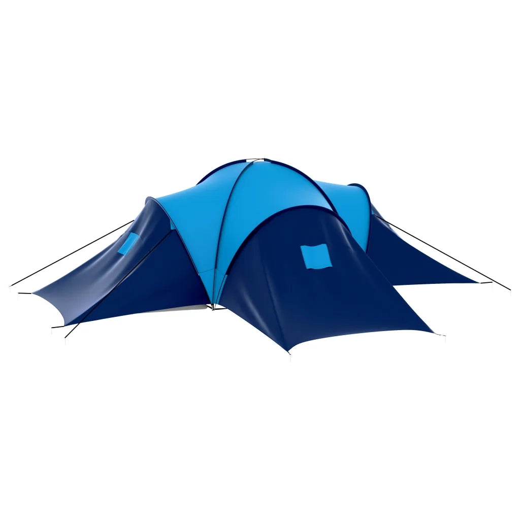 Tenda da Campeggio in Tessuto 9 Persone Blu Scuro e Blu 90411