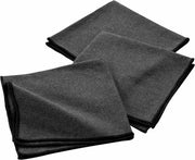 Set di tovaglioli in stoffa da 6 - antracite - 40 x 40 cm - 100% cotone - lavabile - tovaglioli da tavola - decorazione da tavola - tovaglioli da dentiera - grigio
