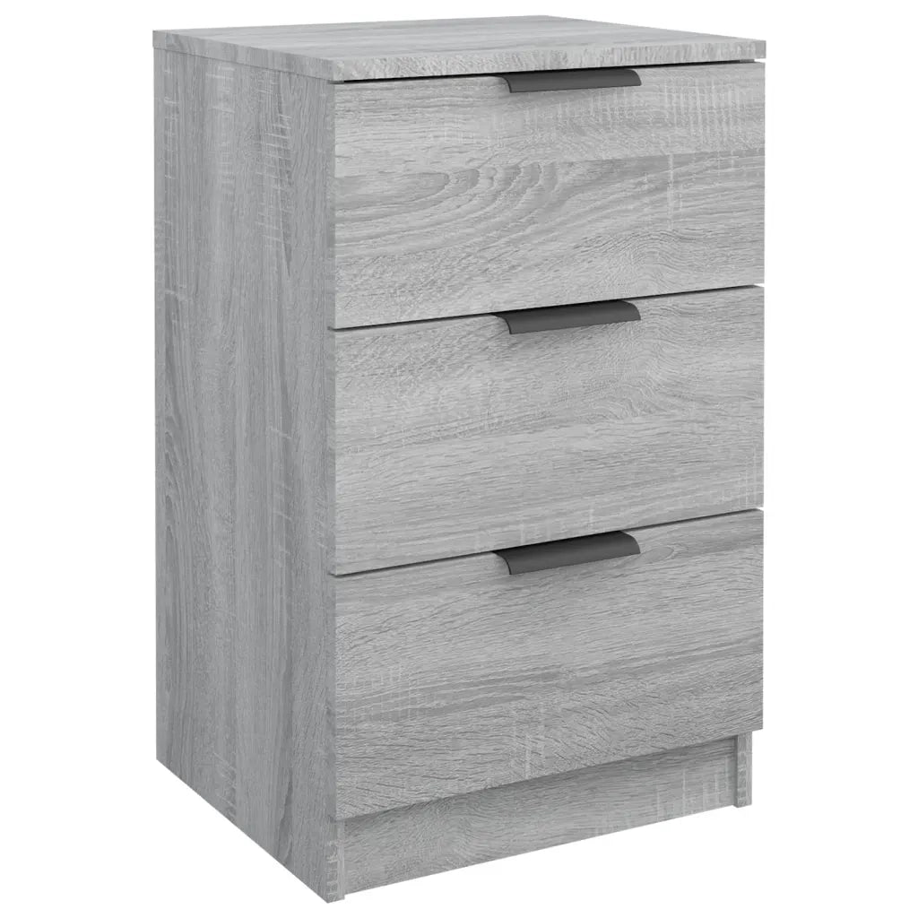 Comodino-Tavolino da notte Grigio Sonoma 40x36x65 cm