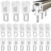 Cordoni per tende 50 pezzi - Acciaio inossidabile - Robusto con ingranaggio in plastica - Stile e antiscivolo - Alta capacità di carico - Dimensioni 3,30 x 1,50 x 1,30 cm - Attacco per tenda