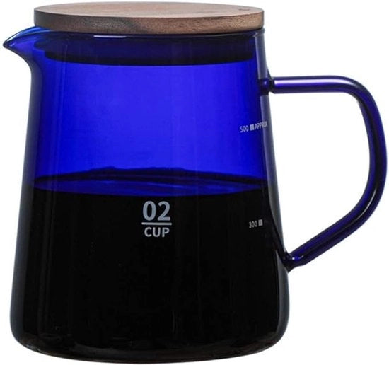Vaso per Filtrazione a Fiamma da 300 ml 500 ml Carafe per Drip di Caffè Bicchierino per Barista Percolatore a Fiamma in Vetro Claro Filtro per Caffè