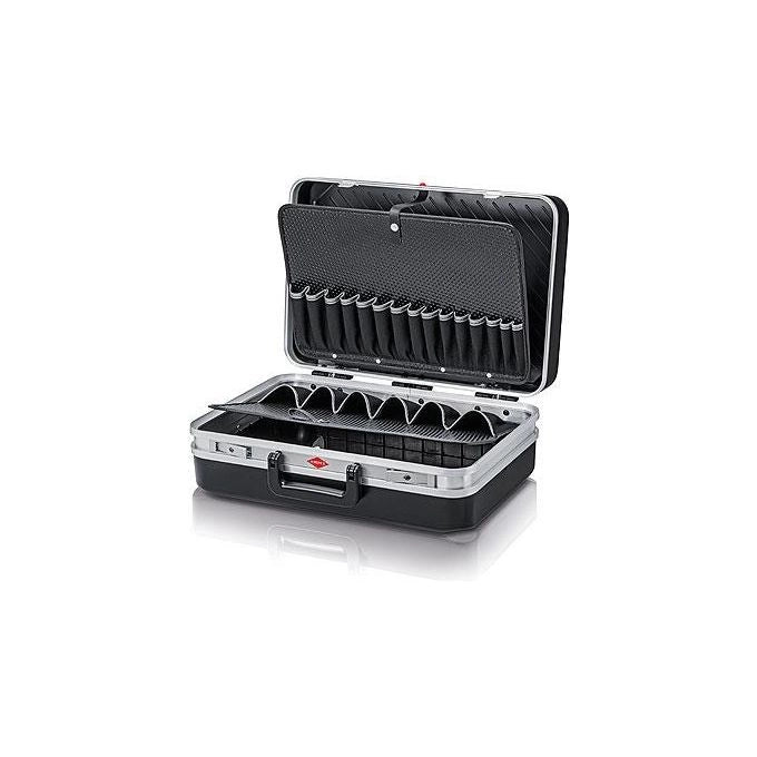 KNIPEX 00 21 20 LE Valigia portautensili Vision24 Capacita' 24 litri Carico max 20 Kg Cerniere stabili Maniglia ergonomica colore Nero