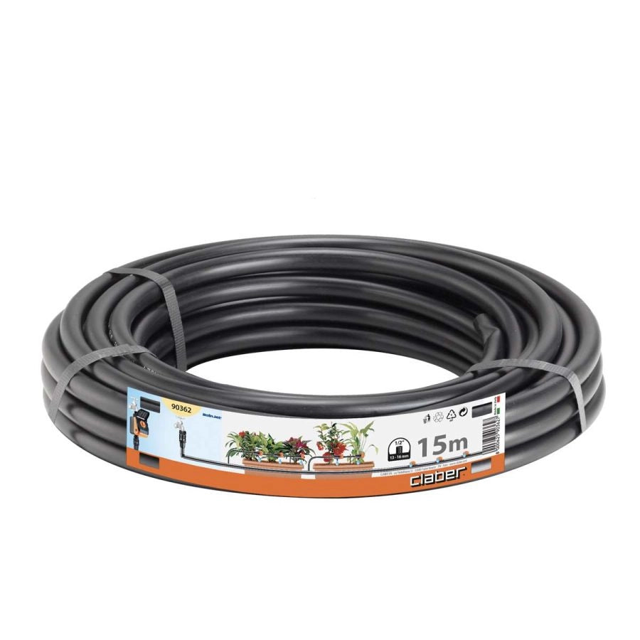 TUBO COLLETTORE 15 METRI 1/2 POLLICE PER MICROIRRIGAZIONE GIARDINO CLABER