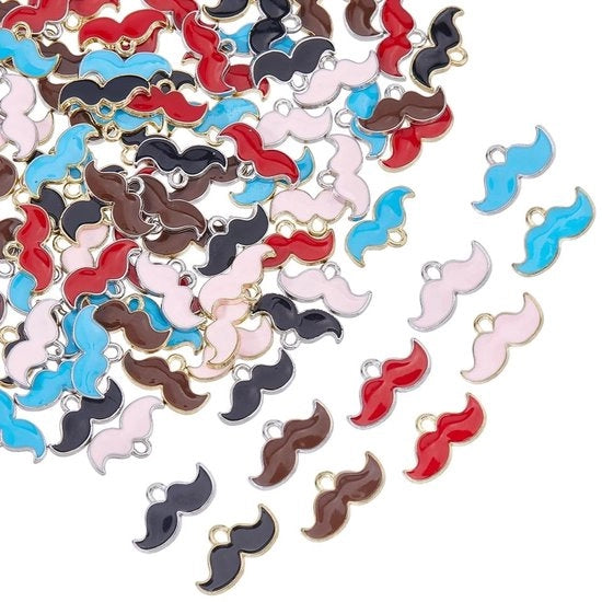 80 pezzi di pendenti per orecchini in 10 colori per accessori