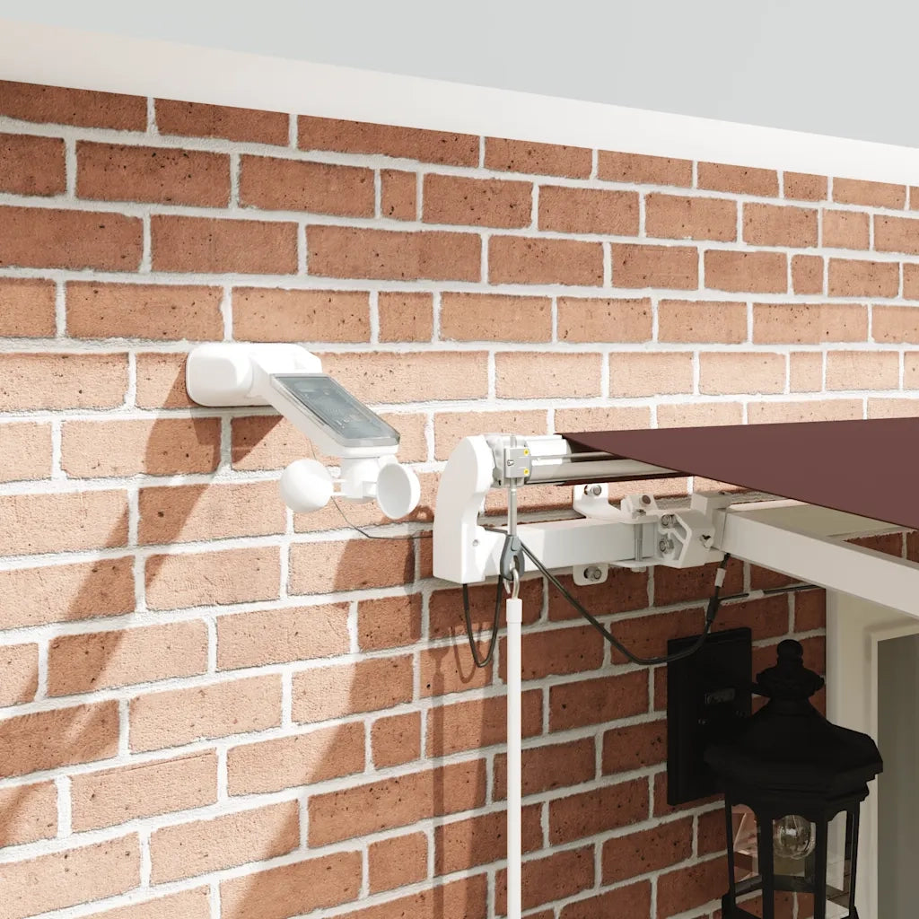 Tenda da Sole Retrattile Automatica con LED Marrone 500x300 cm 3215384