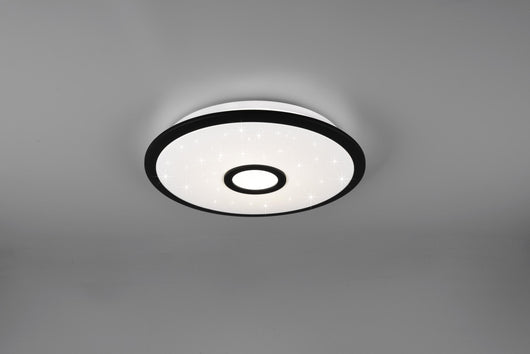 Plafoniera da Interno a LED in Plastica Nero Opaco