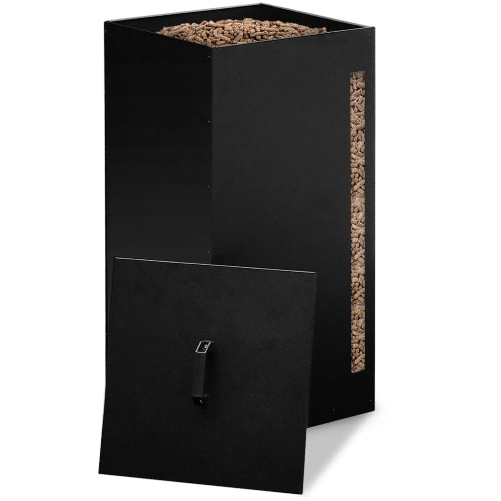 IDMarket - Depósito de pellets 30KG 35 x 35 x 52 cm