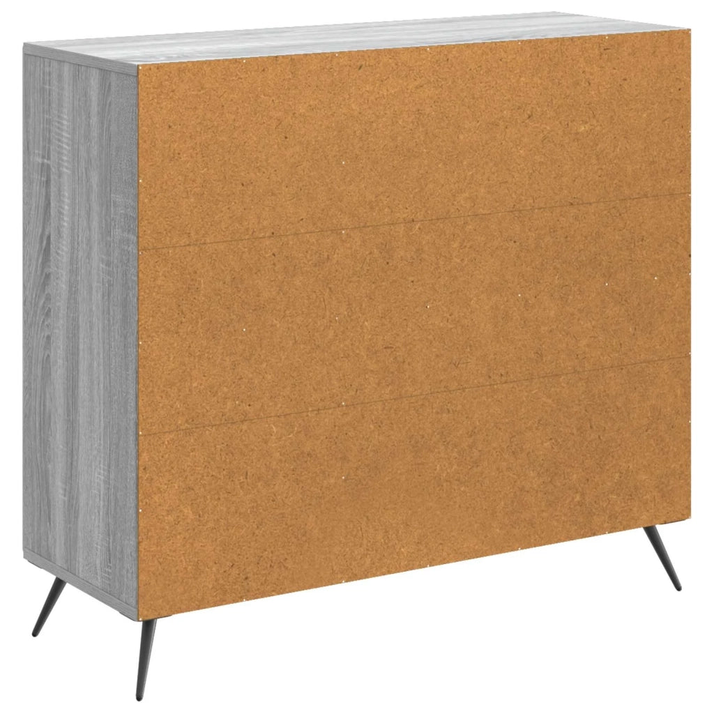 Credenza Grigio Sonoma 89 x 34,5 x 80 cm Legno ingegnerizzato