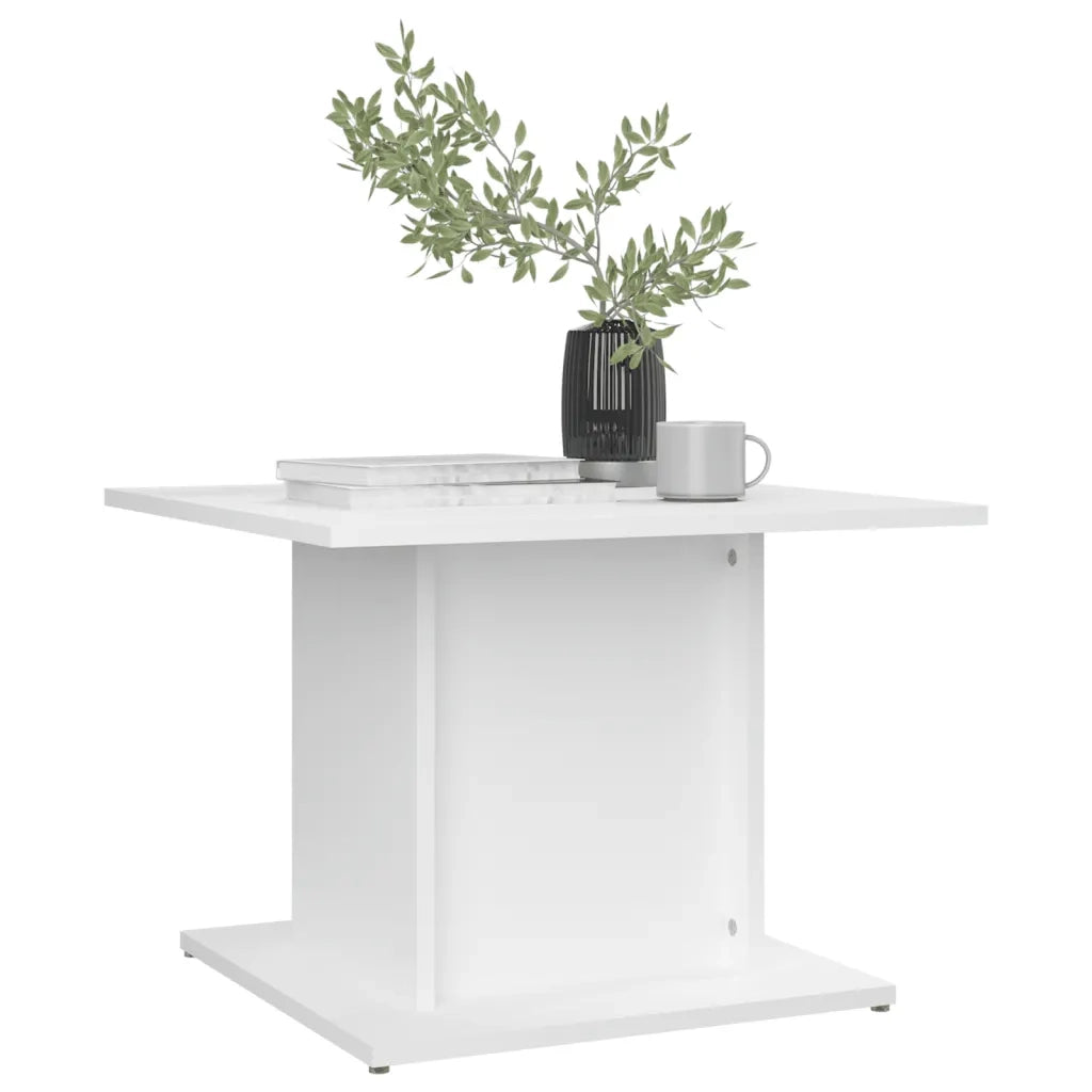 Tavolino da Salotto Bianco 55,5x55,5x40 cm in Truciolato 810316